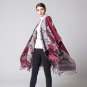 Winter Ponchos Women Tassel Thicken Scarves Pashmina Imitate Cashmere Shawls Autumn Wraps Poncho Cap