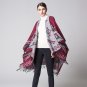 Winter Ponchos Women Tassel Thicken Scarves Pashmina Imitate Cashmere Shawls Autumn Wraps Poncho Cap