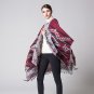 Winter Ponchos Women Tassel Thicken Scarves Pashmina Imitate Cashmere Shawls Autumn Wraps Poncho Cap
