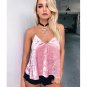 Summer Solid Blusa Veludo Sexy Crushed Velvet Tops Camis Short Tanks Spaghetti Strap Camisoles Femme
