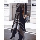 Hooded Ponchos and Capes Women\'s Winter Scarves Wool Hood Poncho Scarf Oversize Pashmina Cashmere S