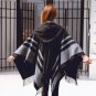 Hooded Ponchos and Capes Women\'s Winter Scarves Wool Hood Poncho Scarf Oversize Pashmina Cashmere S