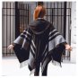 Hooded Ponchos and Capes Women\'s Winter Scarves Wool Hood Poncho Scarf Oversize Pashmina Cashmere S