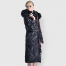 High Street Women X-Long Winter Jacket and Coat Argyle Warm Thick Parka Female Plus Size Women\'s Wh