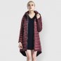 New Autumn Jacket Women Long Sleeve Solid Silver Female Warm Coat and Jackets Big Size Shiny Nylon W