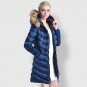 New Arrival Women\'s Jacket Clothing Thick Warm Winter Female Parka Coat Original Fur Hoody Solid Wi