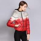 Autumn Jacket for Women Down Coat Female Short Printed Duck Down Parka Hood Light Warm Women\'s High