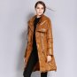 New Women\'s Coat Down Puffer Jacket Big Size Winter Slim Jackets Solid Khaki Long Women Parkas Coat