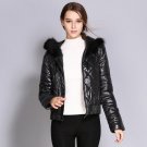New Arrival Duck Down Coat Female Real Fur Short Red Women Spring Autumn Jacket Waterproof Hood Outw