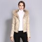 New Arrival Duck Down Coat Female Real Fur Short Red Women Spring Autumn Jacket Waterproof Hood Outw