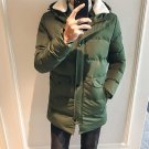 2017 New Winter Mens Long Padded Parka Jacket Youth Male Cotton Warm Thick Hooded Coats Masculino Ma