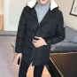 2017 New Winter Mens Long Padded Parka Jacket Youth Male Cotton Warm Thick Hooded Coats Masculino Ma