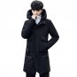 2017 Winter Parka Men Jacket Coat Outerwear Fashion Hood Padded Quilted Warm Male Jackets Hooded Cas