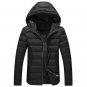 2017 Autumn Winter Parka Men Jacket Coat Outerwear Hood Padded Quilted Warm Male Jackets Hooded Wadd
