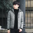 2017 New Mens Cotton Jacket Winter Warm Padded Jacket Hooded Casual Coat Parka Warm Overcoat Outwear