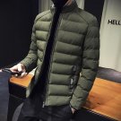 2017 Men Winter Cotton Padded Thick Jackets Coats Jaqueta Masculina Male Casual Fashion Slim Fitted 