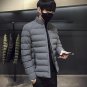 2017 Men Winter Cotton Padded Thick Jackets Coats Jaqueta Masculina Male Casual Fashion Slim Fitted
