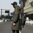 2018 Top Quality Mens Winter Parkas Letter Print Medium-long Men Warm Cotton Padded Coat Outwear Thi