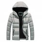2017 Autumn Winter Parka Men Jacket Outerwear Hood Padded Quilted Warm Male Jackets Hooded Casual Wa
