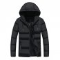 2017 Autumn Winter Parka Men Jacket Outerwear Hood Padded Quilted Warm Male Jackets Hooded Casual Wa