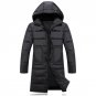 2018 New Winter Mens Parkas Long Thicken Men Cotton Padded Coat Korea Style Warm Parka Jacket Armygr