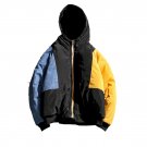 Winter Jacket 2017 Fashion Cotton Contrast Color Warm Brand Parkas Short Clothing Parka Shiny Mens C
