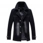 New men\'s Denim Trench 2017 Spring Fashion High Quality Denim Trench Coat Men male cowboy windbreak