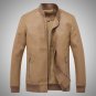 2018 Fashion Bomber Jacket Men Stand Collar Faux Leather Male PU Leather Jacket Motorcycle Jacket Me