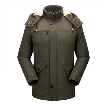 Plus Size 4XL 2017 Cotton Winter Jackets Men Military Jacket Thick Warm Men Parkas Hooded Windproof 