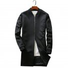 In the autumn of 2017 the new men\'s long sleeve coat dust coat collar jacket long Chinese style fas