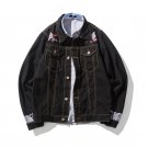 M-5XL 2017 Men Denim Jacket Casual Jean Jacket Coat Outdoors Fashion Autumn Long Sleeve Jacket Mascu