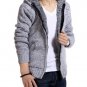 Jacket Men 2017 Thick Velvet Cotton Hooded Fur Jacket Mens Winter Padded Knitted all-match Casual Sw