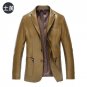 2017 New Style Autumn Casual Jacket Men Coats High Quality Outerwear Men Business Slim  Coat Faux Fu