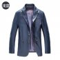 2017 New Style Autumn Casual Jacket Men Coats High Quality Outerwear Men Business Slim  Coat Faux Fu