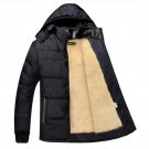 2017 Men\'s new winter men\'s fashion casual Slim solid color plus thick velvet warm high quality ti