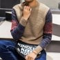 2017 New Trand Autumn Fashion Pullover Striped Clothing Men\'s Sweaters Slim Fit Male Pullover Knit