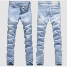 2017 spring and summer men\'s washed Denim jeans  Men\'s Clothing long casual pants male blue trouse