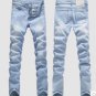 2017 spring and summer men\'s washed Denim jeans Men\'s Clothing long casual pants male blue trouse