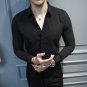 Hot sale 2017 New Men\'s Long-sleeved Shirt Fashion Casual Men Slim Business Solid Color Shirt Brand
