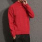 2017 Men red Sweaters Women Warm Sweater Autumn Winter Solid Cotton Loose Knitted Casual O-neck Fema