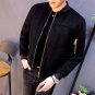 2017 Autumn New Arrival Men\'s Solid Fashion Jackets Casual Slim Stand Collar Bomber Male Coats Long