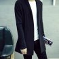 Top 2017 Hot Men\'s autumn and winter Slim thin sweater coat male Korean long section of wild young 