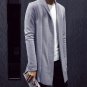 Top 2017 Hot Men\'s autumn and winter Slim thin sweater coat male Korean long section of wild young 