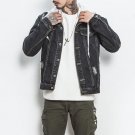 Japan Style Mens Jeans Jacket Black Denim Jackets Hip Pop Streetwear Cool Man Coat Big Size M-5XL Bo