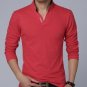 Free shipping 2017 autumn and winter fashion explosion models men\'s fashion v-neck polo shirt print