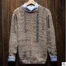 2017 autumn and winter new young men and women couples braided thick round neck sweater students ton