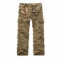 2017 New men cargo pants mens Loose army tactical pants Multi-pocket trousers pantalon homme Big Siz