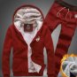 2017 winter new men\'s sweatshirts + pants cardigan jacket hot sale fashion casual Hooded Slim plus