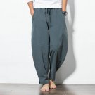 Hot sale 2017 Autumn Plus Size Hip Hop Harem Pants Men Casual Loose Trousers Drawstring Joggers Blac