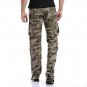 2017 Men Loose Multi-Pocket Camouflage Pants Men\'s Casual Cotton Straight Big Yards Long Frock Mult